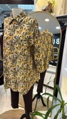 invee çicek desenli gomlek 7155 sari - 6