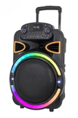 Acl Acs-2 30W Taşınabilir TWS Kablosuz PartyBox Hoparlör | RGB Işık, Bluetooth, Kumanda ve Mikrofon Destekli - 1