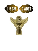 Melek 1.5cm Metal Ayak Çeyiz ve Hediye Kutusu Mobilya Ayağı(1.5CM)(ALTIN) Altın 1.5cm ALTIN - 2 ADET thumbnail 1