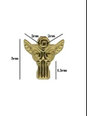 Melek 1.5cm Metal Ayak Çeyiz ve Hediye Kutusu Mobilya Ayağı(1.5CM)(ALTIN) Altın 1.5cm ALTIN - 2 ADET thumbnail 5