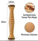 Valkyrie Ahşap Ayak Masaj Rolü Derin Doku, Plantar Fasciitis Rahatlaması & Refleksoloji - 7