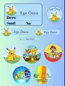 DeepCraft Mega Paket 216 Adet Okul Etiketi Premium Kişiye Özel Etiket - 2