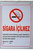 Kocaoluk Çıtalı Sigara İçilmez Levhası 35x50 cm - 1