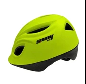 Sway N20 3-9 Yaş Çocuk Bisiklet Kaskı Paten Kaykay Kaskı Çocuk Koruyucu Kask Yeşil Renk thumbnail 1