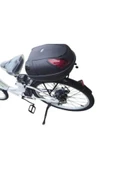 Motorsiklet Elektrikli Bisiklet Port Bagaj Kilitli Siyah motorsiklet e-bike Kilitli port çanta 19 Litre - 4
