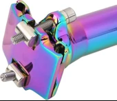 XBYC 676 Düz 27.2mm X 350mm Sele Borusu Bisiklet Koltuk Borusu Alüminyum Rainbow - 5