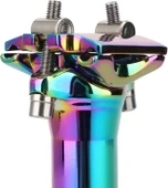 XBYC 676 Düz 27.2mm X 350mm Sele Borusu Bisiklet Koltuk Borusu Alüminyum Rainbow - 10