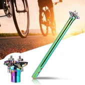 XBYC 676 Düz 27.2mm X 350mm Sele Borusu Bisiklet Koltuk Borusu Alüminyum Rainbow - 1