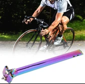 XBYC 676 Düz 27.2mm X 350mm Sele Borusu Bisiklet Koltuk Borusu Alüminyum Rainbow - 11