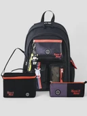 Muggle 2214 İthal Ürün Üst Kalite Unisex Çocuk Üçlü Set İlkokul Sırt Çantası - 5