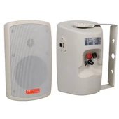 Magicvoice MV-36 11 CM 50 Watt Komütatörlü Hat Trafolu Krem Beyaz Sütun Hoparlör (2'Li Takım) - 1