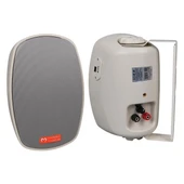 Magicvoice MV-22 12 CM 40 Watt Komütatörlü Hat Trafolu Krem Beyaz Sütun Hoparlör (2'Li Takım) - 1