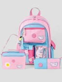 Muggle 2214 İthal Ürün Üst Kalite Unisex Çocuk Üçlü Set İlkokul Sırt Çantası - 3