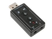 7.1 USB Stereo Ses Adaptörü , Harici Ses Kartı, PC ve Dizüstü Bilgisayar için 3D USB Ses Adaptörü, - 2