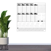 BUFFER® Çarpım Tablosu Ezberleme Manyetik Duvar Stickerı 105 x 100 cm thumbnail 2