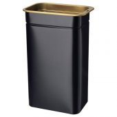 Kapaklı Saklama Kutusu Çay-Kahve Kutusu Modern IKEA 11x7x20 cm Siyah - 1