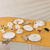 Karaca Stream Bone Elmas 34 Parça 6 Kişilik Kahvaltı Takımı Gold thumbnail 1