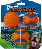 Chuckit! Fetch Medley Orta Boy Top 3'lü Paket (3. Nesil) Köpek Oyuncağı - 1