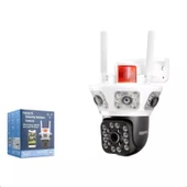 Apronx Wp390 İp Wi-fi İp Kamera 3*9mp 3*3.6mm Lens Sd Kart Girişli Beyaz - 1