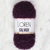 Loren Silver Patlıcan Moru El Örgü İpi - RS0109 - 34082 thumbnail 1