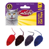 CATLİFE KEDİLER İÇİN 4'LÜ FARE OYUNCAK - 1