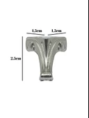 Moda Metal Ayak Çeyiz ve Hediye Kutusu Mobilya Ayağı(GÜMÜŞ) Gümüş 2.5cm 2.5cm - 2 ADET thumbnail 5