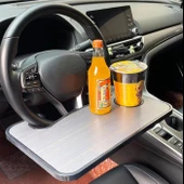 Direksiyon Tepsisi, Araba Masa Tepsisi, Dizüstü ve Araç Koltuğu için Direksiyon Masası Dizüstü Bilgisayar Dizüstü Bilgisayar Yemek Masası, Siyah Yemek için Araba Tepsileri - 4