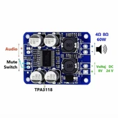 XH-M313 TPA3118 SOP-16  Mono Dijital Güç Amplifikatörü Amplifier Board 30W 60W - 5