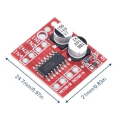 L298N Mini 2 Yönlü Motor Sürücü İleri ve Geri PWM Hız Regülatörü Dual H-Bridge Stepper Motor thumbnail 4