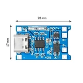TP4056 1A Lityum Pil Şarj Modülü Type-C USB Şarj Korumalı thumbnail 4