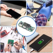 18650 Lityum Pil Şarj Modülü Dijital Göstergeli 5V2.4A 2A 1A Dual USB Çıkış thumbnail 5