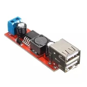 Dual USB Soket Output 9V/12V/24V/36V to 5VDC-DC 3A Step-Down Araç Şarj thumbnail 1