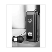 Pg20 Kablolu Makaralı Bluetooth Kulaklık Uzun Pil Ömrü Dijital Göstergeli thumbnail 4