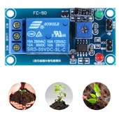 5V Toprak Nem Sensör Rölesi Ayarlı Nem Otomatil Sulama Ayar Kartı - 3