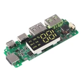 18650 Lityum Pil Şarj Modülü Dijital Göstergeli 5V2.4A 2A 1A Dual USB Çıkış thumbnail 3