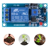 12V Toprak Nem Sensör Rölesi Ayarlı Nem Otomatil Sulama Ayar Kartı thumbnail 3