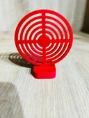 Hedef 9 cm Kırmızı Renk + 21 Paket Plastik Boncuk - 5