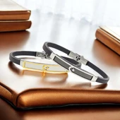 Ay Yıldız Türk Bayrağı Desenli Çelik Bileklik 3183SCB007 thumbnail 3