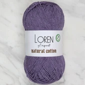 Loren Natural Cotton Mor El Örgü İpi - R093 thumbnail 1
