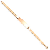 14 Ayar Altın Kaplama Kişiselleştirilmiş Bebek&Çocuk İsim Gümüş Bileklik - BPC00109 thumbnail 5