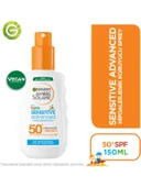 Garnier Ambre Solaire Sensitive Advanced Çocuk Hipoalerjenik Güneş Koruyucu Sprey SPF50+ 150ML - 5