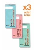 Optik Cevap Defteri KARMA (3 Adet - 150 Sayfa) Sınava Hazırlık Optik Form Defteri - Plango - 1