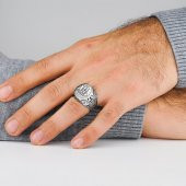 Gemi Tasarımlı 925 Ayar Gümüş Yüzük thumbnail 2