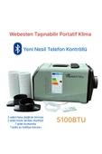 WEBESTEN Taşınabilir Portatif Klima+ Portatif Klima Pencere Aparatı Hediye - 1