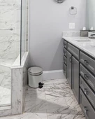 Asma Aparatlı Pedallı Krom Metal 3 Litrelik Çöp Kovası | Şık Hijyenik ve Kullanışlı Tasarım | Otel Buklet Serisi thumbnail 10