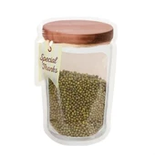 BUFFER® Kavanoz Görünümlü Kilitli Poşet Çıtçıtlı ve Pratik Torba 4 Adet thumbnail 7