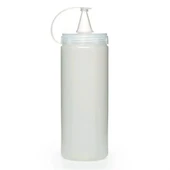 BUFFER® Şeffaf Kapaklı Sızdırmaz Yağlık Sosluk Şişesi Plastik Yağdanlık 400 ml AP-9028 thumbnail 1