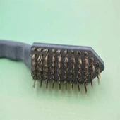 BUFFER® Metal Tel Fırça Plastik Saplı Pas Kir Sökme Temizleme Fırçası thumbnail 4