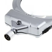 2.5X90 Mm 5X24 Mm Büyüteç Mandallı Metal Hortumlu Masa Üstü Büyüteç thumbnail 3