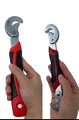 BUFFER® Çok Fonksiyonlu Ergonomik  Ayarlanabilir Büyük Küçük Akıllı Pense Anahtar 2li Set thumbnail 6